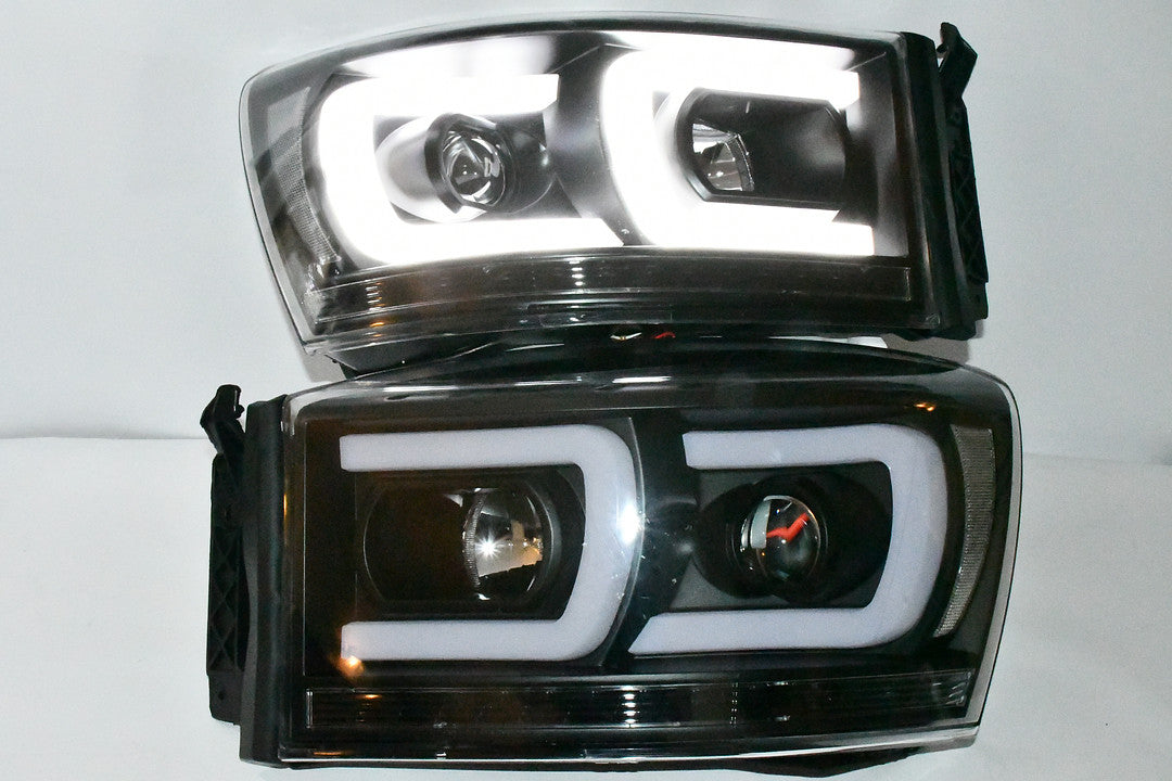06 07 And 08 Dodge Ram Drl Headlights Luces Micas Calaveras Projectors Led Faros Focos Luz