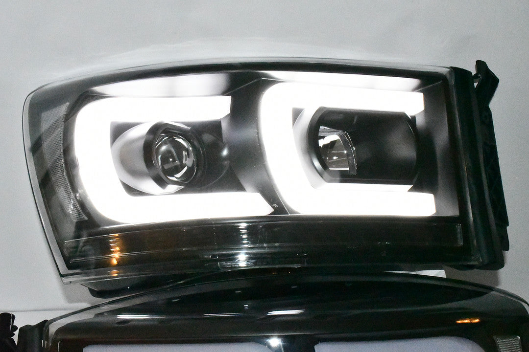 06 07 And 08 Dodge Ram Drl Headlights Luces Micas Calaveras Projectors Led Faros Focos Luz