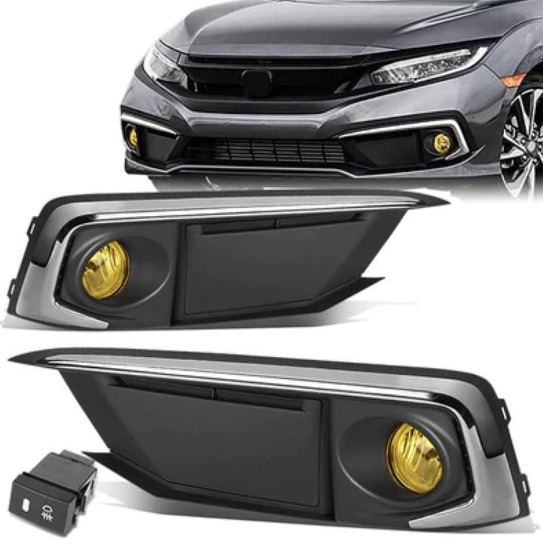 . Honda Civic Amber Fog Lights for 2019 to 2020