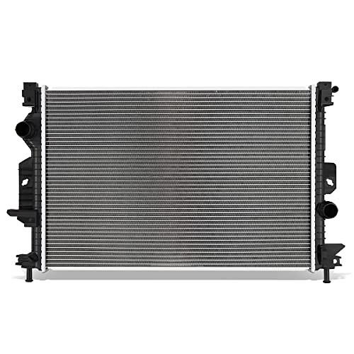 1-Row Aluminum Core Radiator Compatible with 13-18 Ford C-Max,26 7/16" W X 18-3/8" H X 11/16" D,1-1/2" Inlet / 1-1/2" Outlet