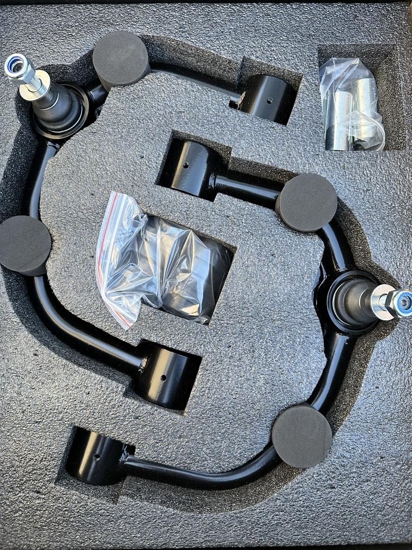 04-20 F150 / 06-22 Expedition, Black Front Upper Control Arms with Bushings