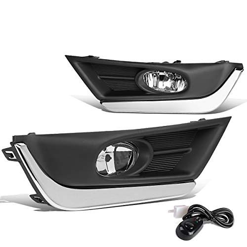Fog Light With Bezel & Switch Driver & Passenger Side [Compatible with 17-18 Honda CR-V]