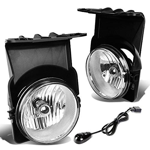 Assembly Fog Light Driver & Passenger Side Enhance visibility [Compatible with 03-06 GMC Sierra 1500 2500 3500]