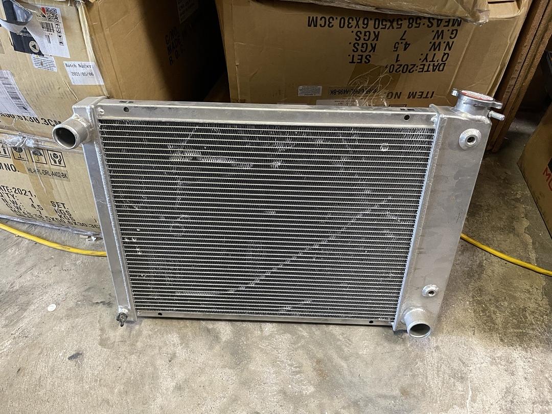 AS IS #2 RA-PT67-3 67-69 Chevy Camaro Firebird T A 5.3L-5.7L V8 3-Row Full Aluminum Racing Radiator (Copy)