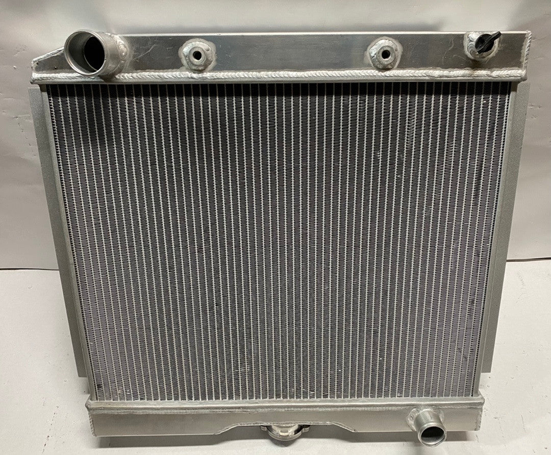 AS IS RA-CHARGER74-3 74 DODGE CHALLENGER 50-54 CHEVY BEL AIR / 53-54 CORVETTE 3-Row Full Aluminum Radiator