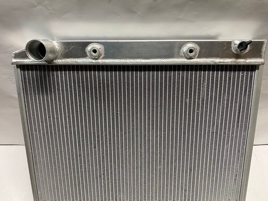 AS IS RA-CHARGER74-3 74 DODGE CHALLENGER 50-54 CHEVY BEL AIR / 53-54 CORVETTE 3-Row Full Aluminum Radiator