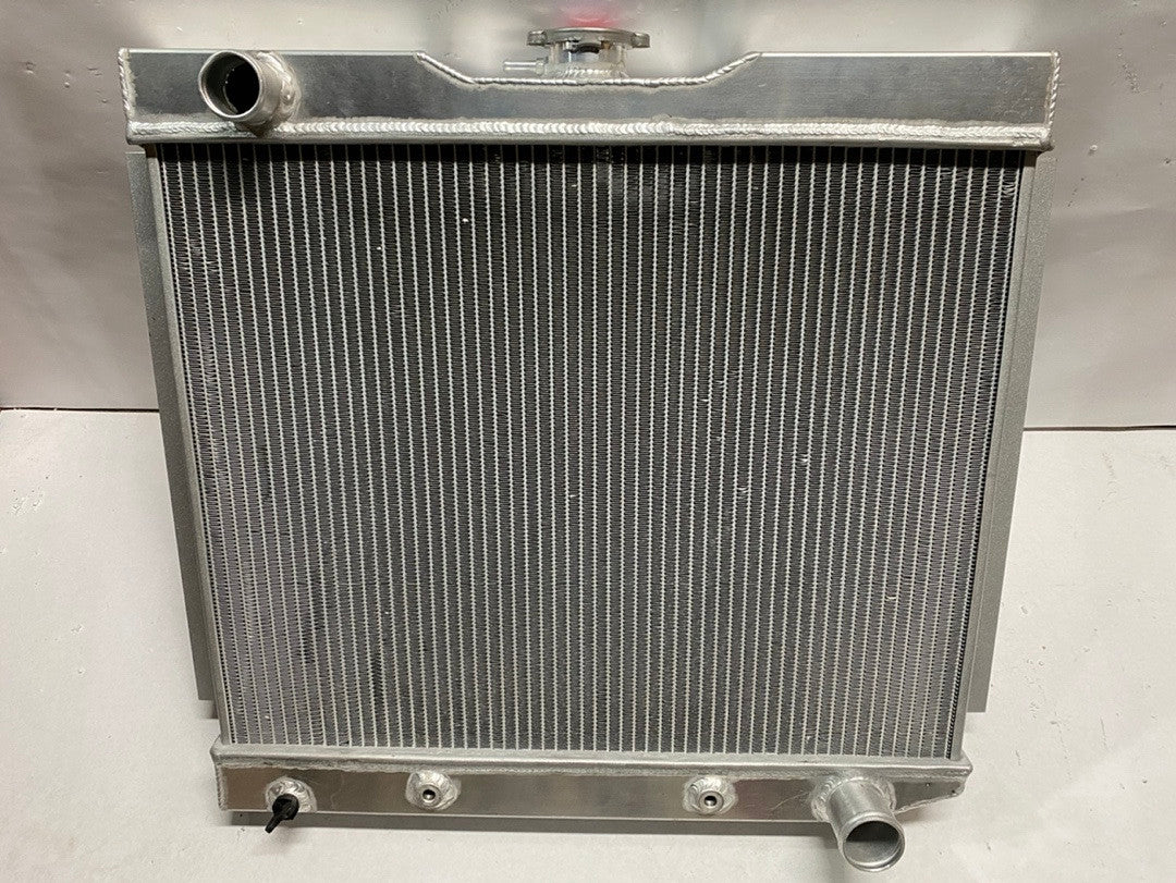 AS IS RA-CHARGER74-3 74 DODGE CHALLENGER 50-54 CHEVY BEL AIR / 53-54 CORVETTE 3-Row Full Aluminum Radiator