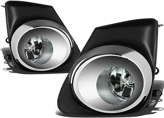 Fog Light With Bezel & Switch Driver & Passenger Side Enhance visibility [Compatible with 11-13 Corolla]