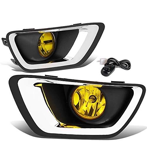 Fog Light With Bezel & Switch Driver & Passenger Side Enhance visibility [Compatible with 15-19 Chevy Colorado]