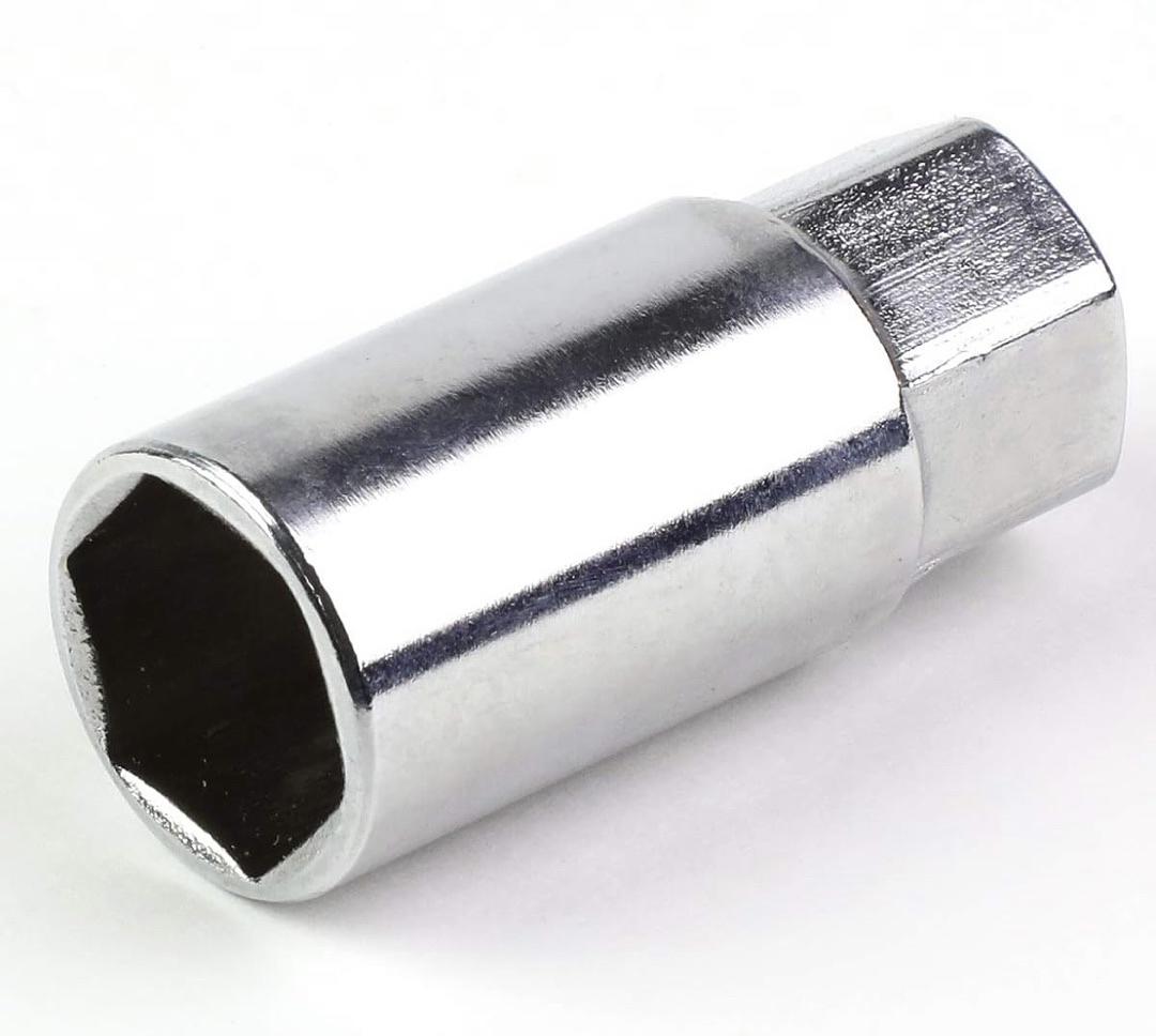20Pcs M12 x 1.5 25mmOD/35mm Height Close End Lug Nuts w/Deep Drive Extension Adapter, Blue