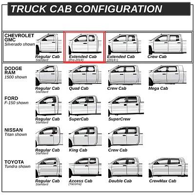 07-18 CHEVY SILVERADO 1500 / GMC SIERRA 1500 EXTENDED CAB 3 INCH BLACK RUNNING BOARD