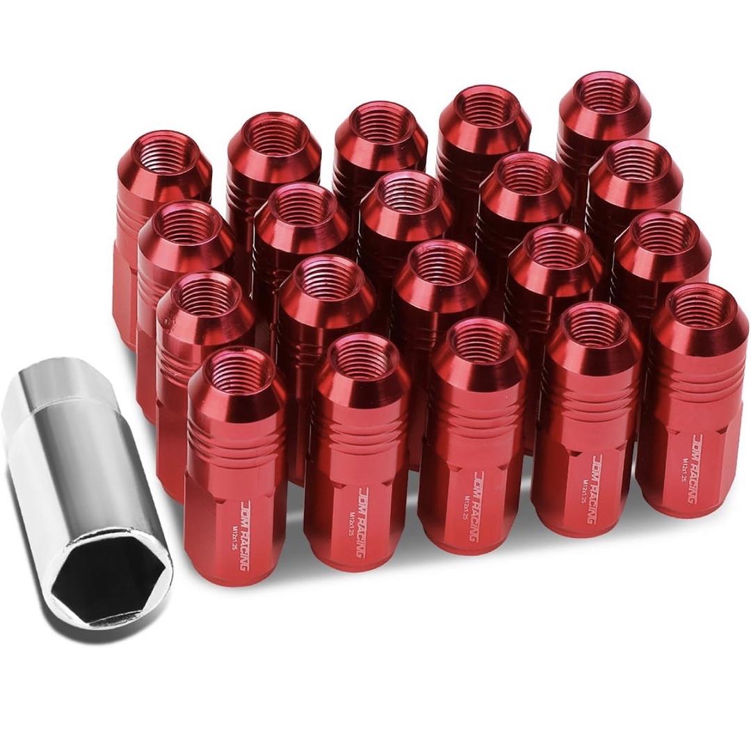 OB Ln-ztl-9020-125-rd. 20pc 12x1.25 Lug Nuts With Socket for Infiniti / Subaru / Nissan / Scion FRS