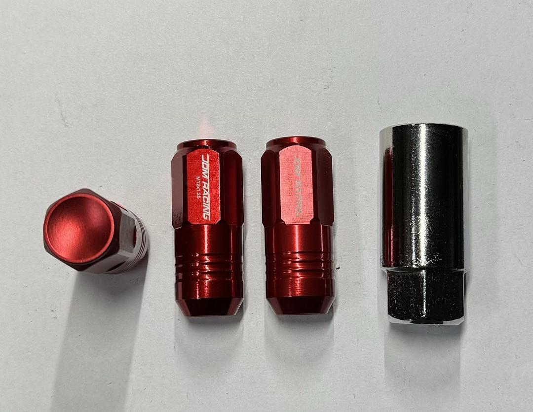 OB Ln-ztl-9020-125-rd. 20pc 12x1.25 Lug Nuts With Socket for Infiniti / Subaru / Nissan / Scion FRS