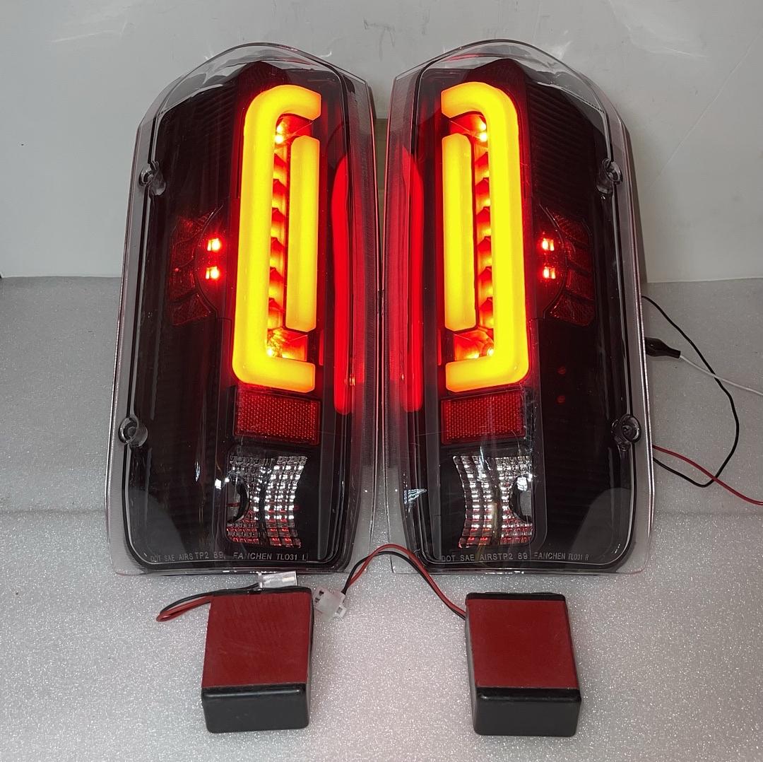 (Right side only )Tl-f15094-led-bk-cl 90-96 Ford F-150 / Bronco 90-97 Ford F-250 F-350 F super duty Black Housing LED 3D TailLights