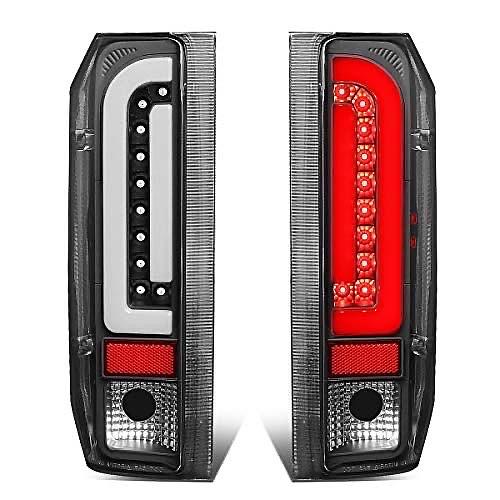 (Right side only )Tl-f15094-led-bk-cl 90-96 Ford F-150 / Bronco 90-97 Ford F-250 F-350 F super duty Black Housing LED 3D TailLights