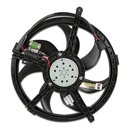 Factory Style Radiator Cooling Fan Assembly Cooling Efficiency Improved Direct Replacement [Compatible with 07-15 Mini Cooper Fits Turbo Models]