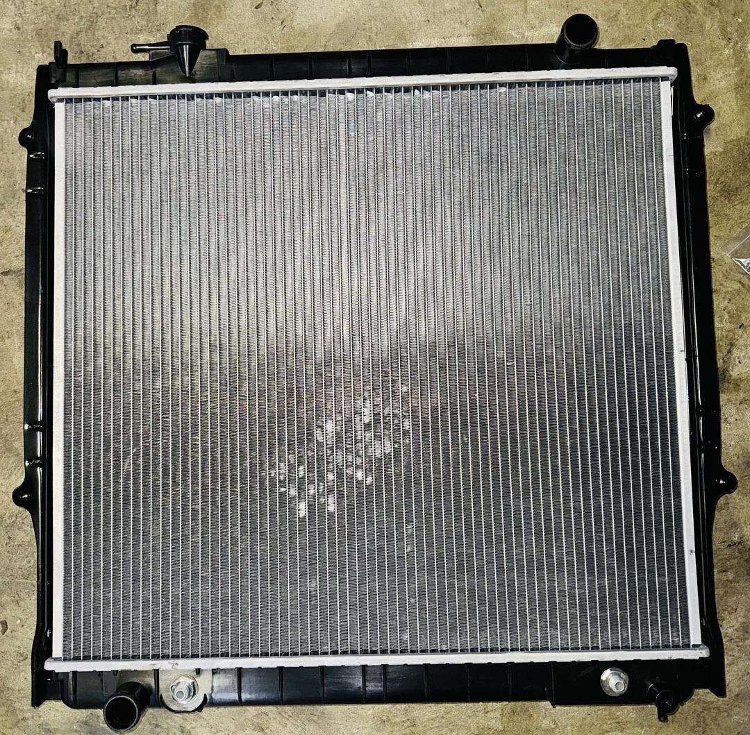 OB OEM-RA-1755 1-Row OE Style Aluminum Cooling Radiator Compatible with 95-04 Tacoma AT, 25-1/2" W X 22-5/8" H X 1" D, 1-3/8" Inlet, 1-3/8" Outlet