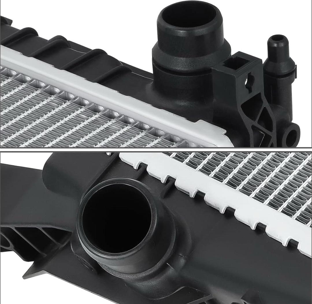 OE Style 1-Row Aluminum Cooling Radiator Compatible with 14-18 Mini Cooper Hatchback S 2.0L,26-3/4" W X 12-1/4" H X 1" D,1-1/4"Inlet/Outlet