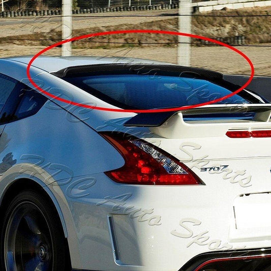 For 09-20 Nissan 370Z VIP 100% Real Carbon Fiber Rear Window Roof Spoiler Wing