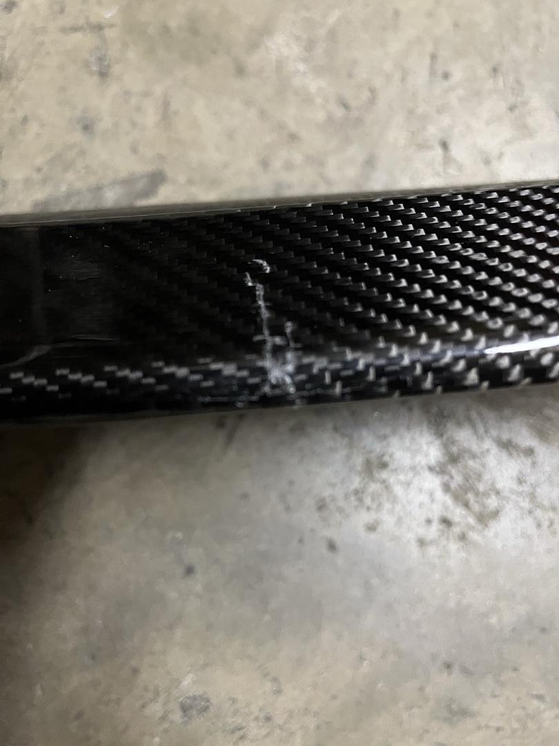 As Is For 03-08 Nissan 350Z Z33 100% Real Carbon Fiber Rear Window Roof Visor Spoiler