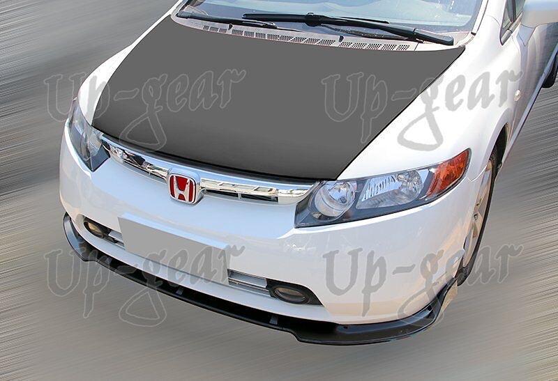 06-08 Honda Civic Sedan CS-Style 3PCS Painted Black Front Bumper Body Lip