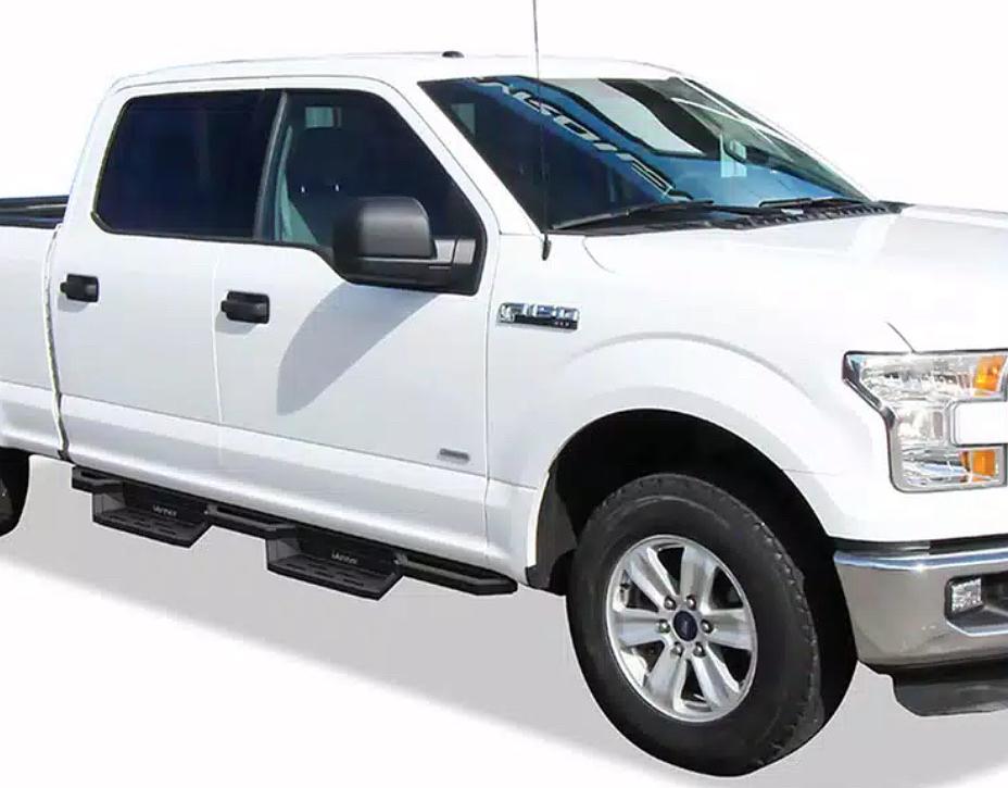 17-24 F250 15-24 6.5in Nerf Bars Pocket Steps Square Tube Rocker Guards Compatible with Ford F150 crew Cab