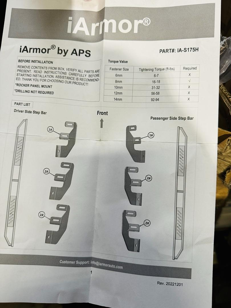 IA-fs175h Flat 6 inch iArmor