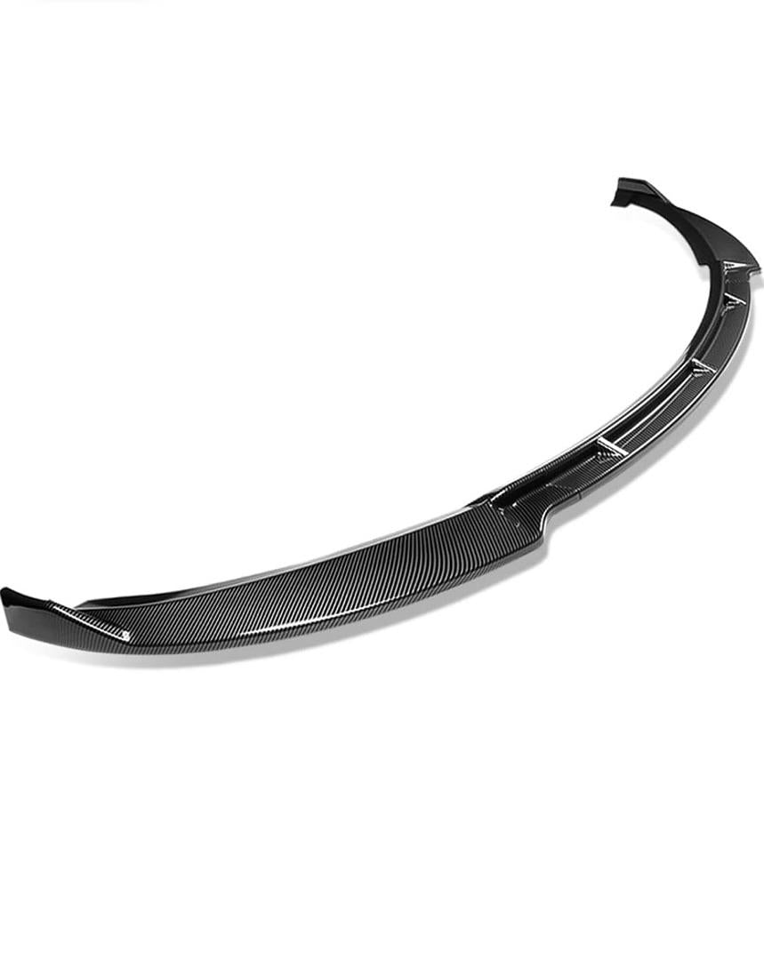 12-16 Tesla Model S Front Bumper Lip STP-Style, Painted Simulated Carbon Fiber