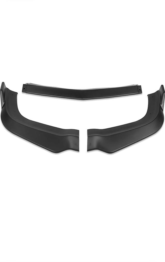 11-14 Charger SRT OE Style Front Bumper Lip with Side Canards, Matt Black Look