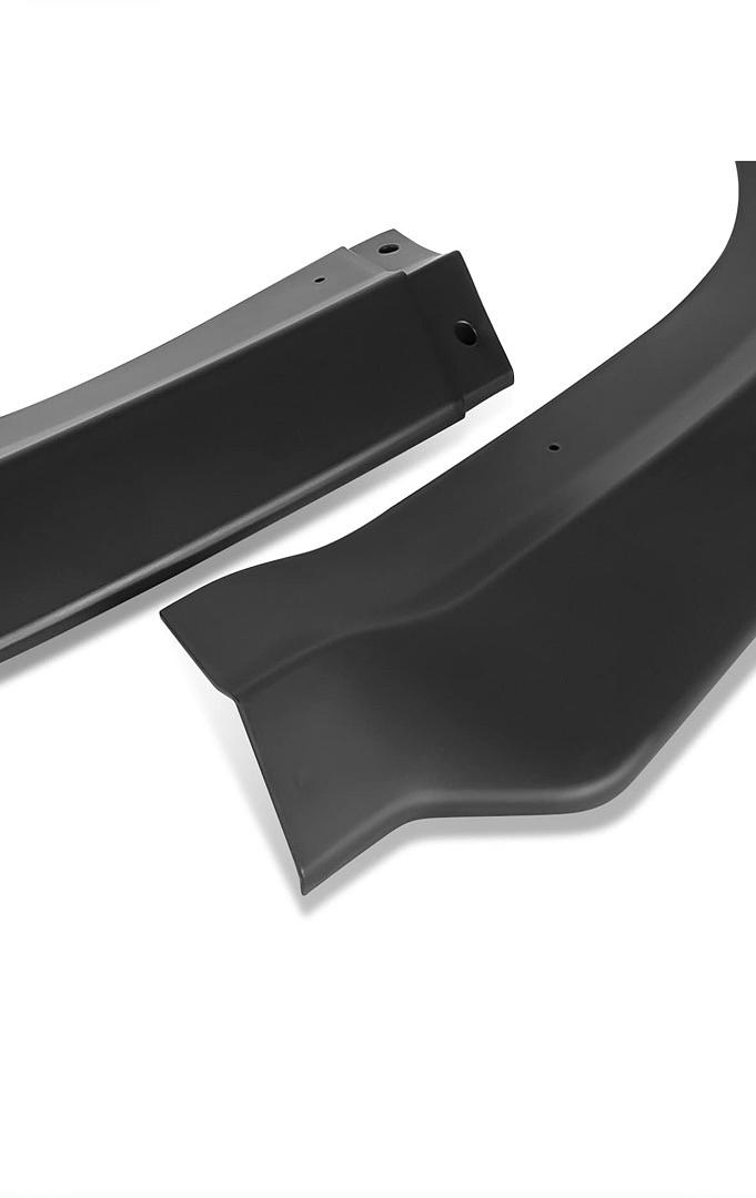 11-14 Charger SRT OE Style Front Bumper Lip with Side Canards, Matt Black Look