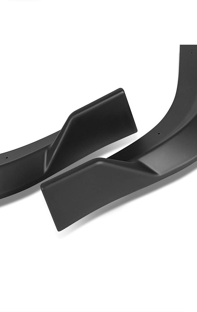 11-14 Charger SRT OE Style Front Bumper Lip with Side Canards, Matt Black Look