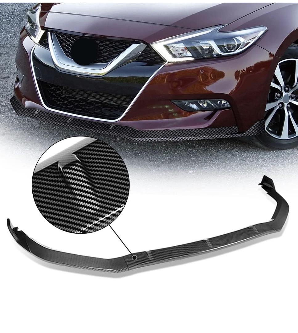 16-18 Nissan Maxima carbon fiber front bumper lip GT style