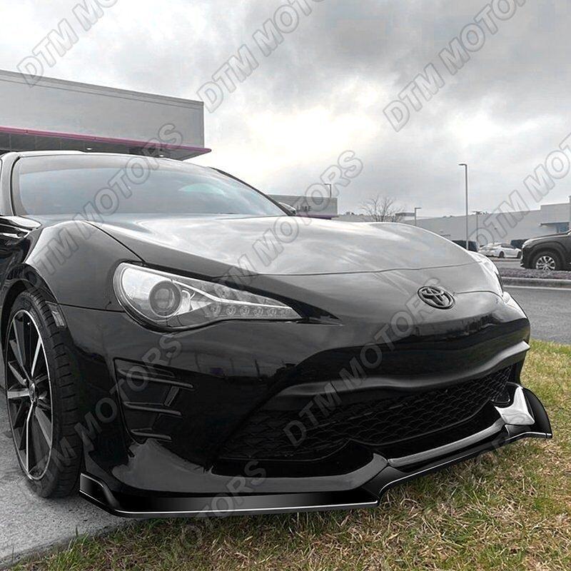 OB 2017-2020 Toyota 86 CS-Style JDM Painted Black Front Bumper Body Spoiler Lip
