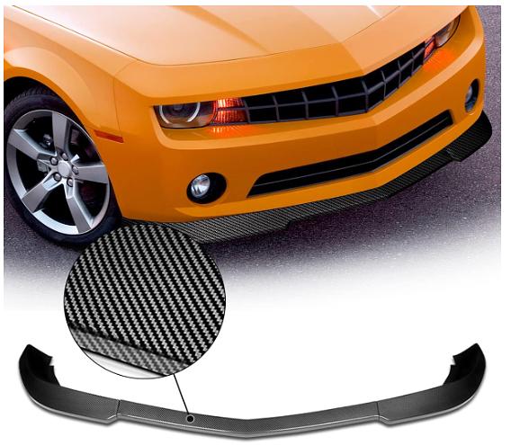 10-13 Chevy Camaro LT LS V6 Carbon Look Front Bumper Splitter Spoiler Lip