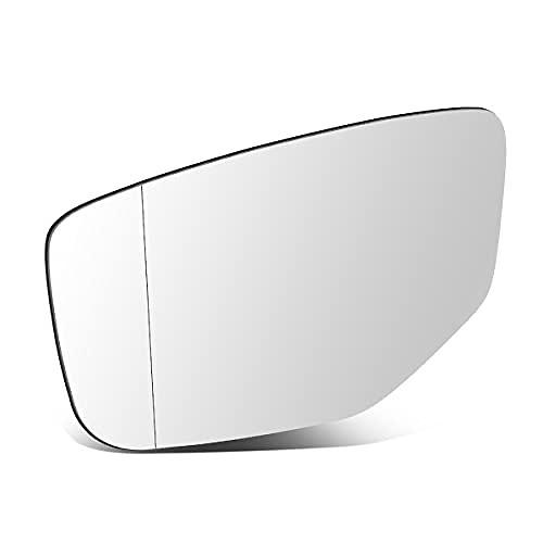 Factory Style Power Adjustment Left Hand Driver Side Mirror Glass Non-Heated Compatible with 2013-2017 Accord,w/Back Plate, Black