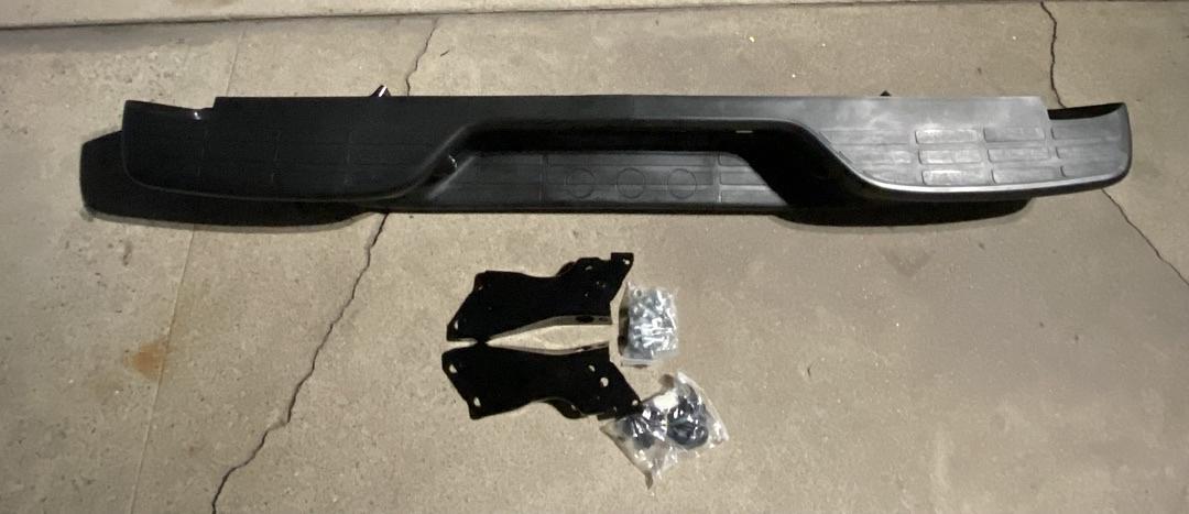 99-06 Chevy Silverado / Gmc Sierra rear black bumper with brackets and complete hardware new new