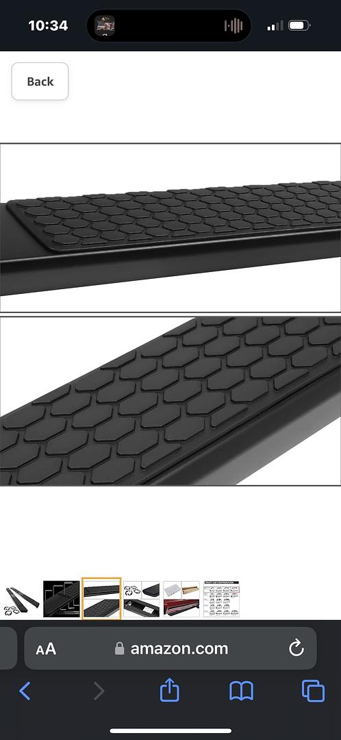 5.5 Inches Wide Stainless Steel Side Step Nerf Bar Running Boards Compatible with 07-18 Silverado 1500, Crew cab BLACK