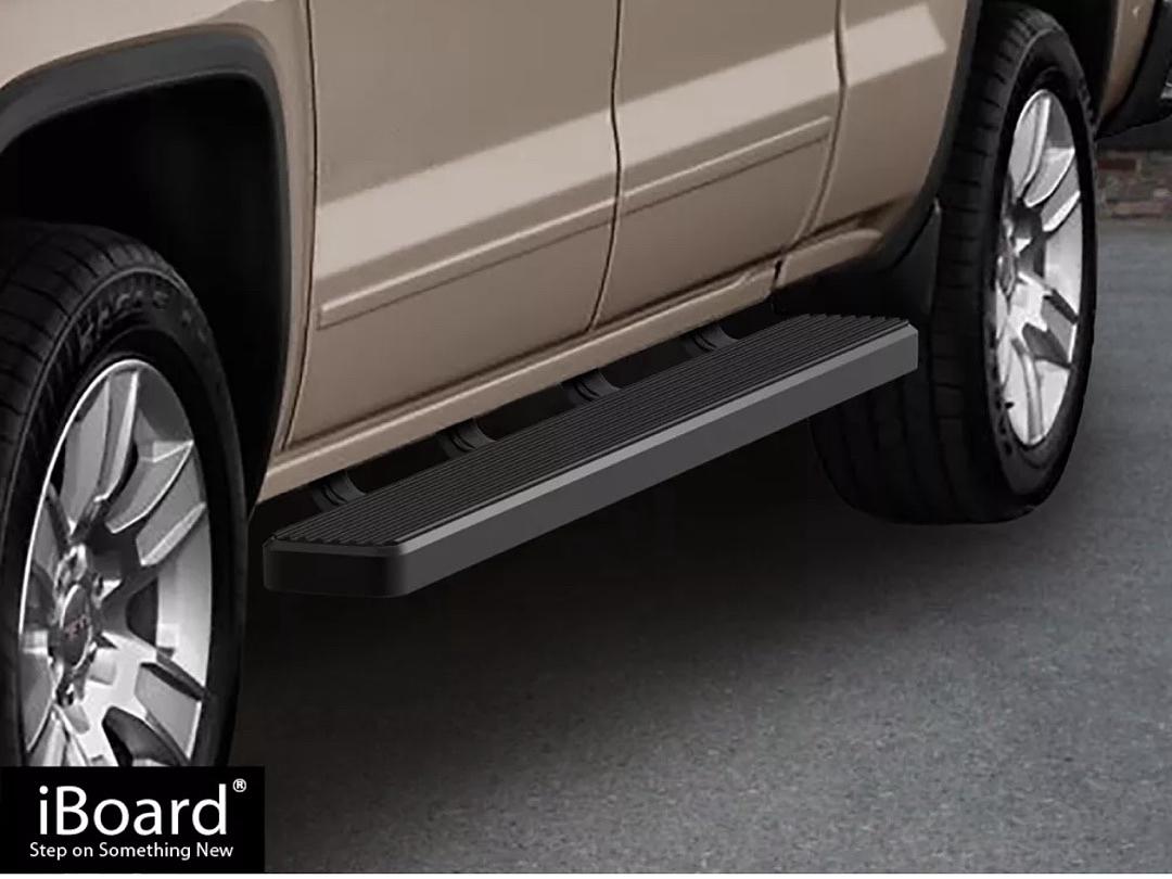 07-18 CHEVY Silverado Gmc sierra Crew Cab Black running boards