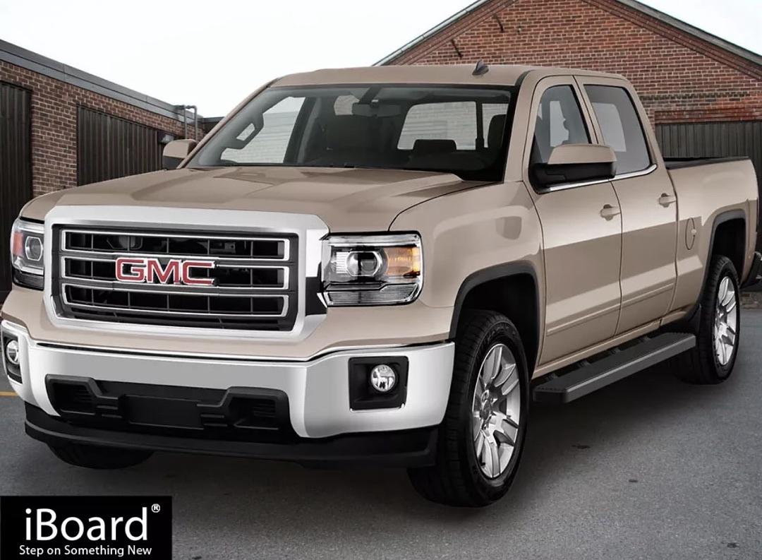07-18 CHEVY Silverado Gmc sierra Crew Cab Black running boards