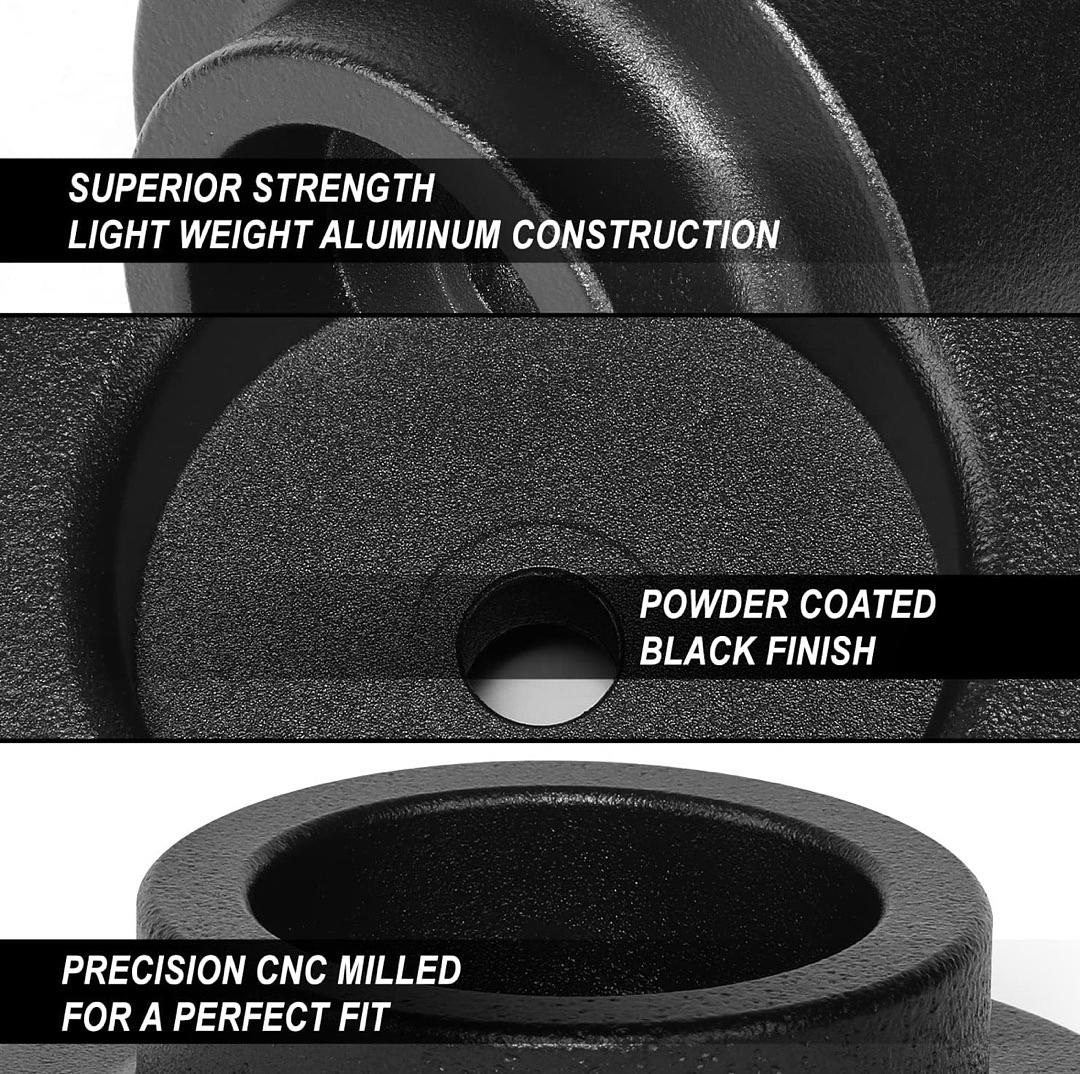 J2-LK-CH-R-005-BK 2001-2022 Avalanche/Tahoe/Suburban, 2002-2009 Trailblazer, 2001-2022 Yukon, 2003-2009 H2 2" Rear Leveling Lift Kit Spring Perch Spacers