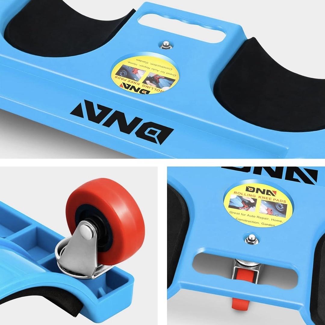 TOOLS-00145 Rolling Knee Creeper Pads with Tool Tray Holder for Garage Workshop Garden,Blue Small Hard Plastic , Rodilleras rodantes con soporte para bandeja de herramientas NEW