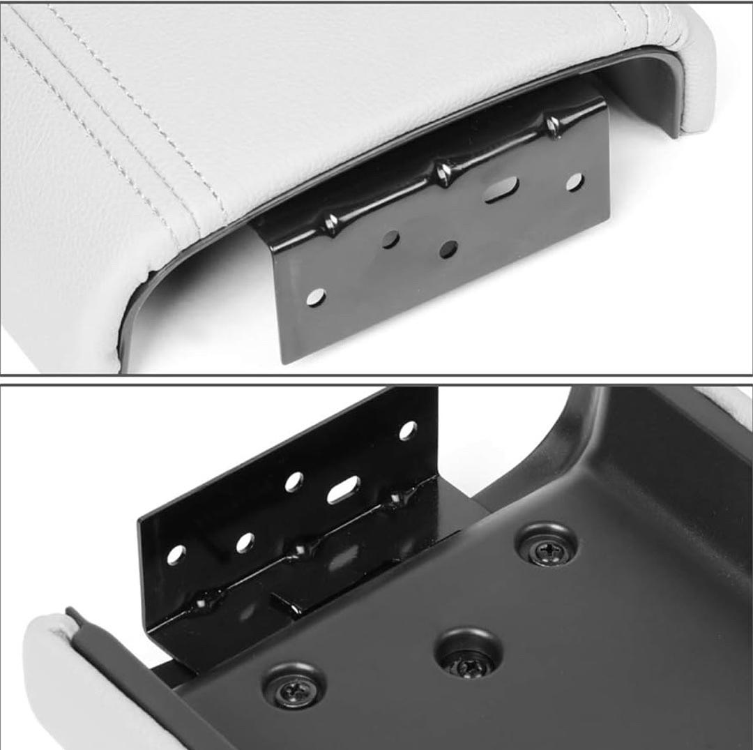 OE Style Leather Center Console Armrest Lid Assembly w/Latch
