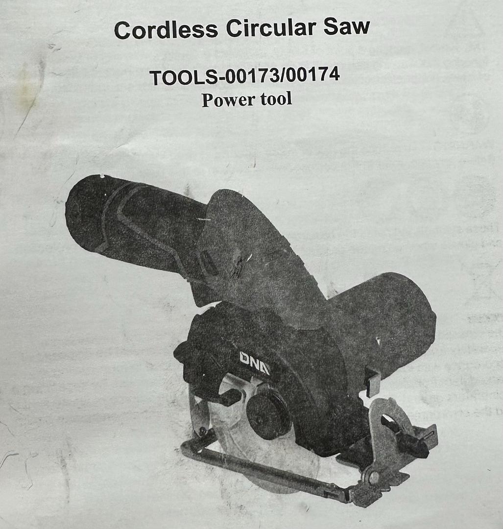 12V Compact Cordless Circular Saw with 85mm 20T Blade and Hex Key, Adjustable Cutting Depth/Angle, Blue (Tool Only)