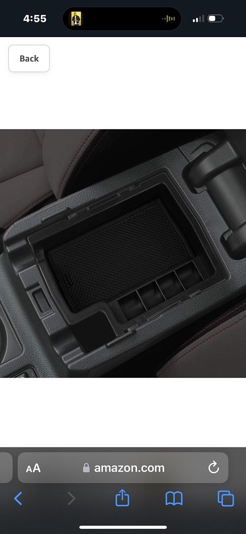 (Refurbish) (OB) ZTL-Y-0022 Center Console Armrest Organizer Tray (for 13-17 Subaru Crosstrek), 1 Pack,Black