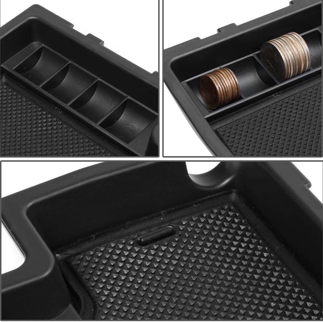(Refurbish) (OB) ZTL-Y-0022 Center Console Armrest Organizer Tray (for 13-17 Subaru Crosstrek), 1 Pack,Black