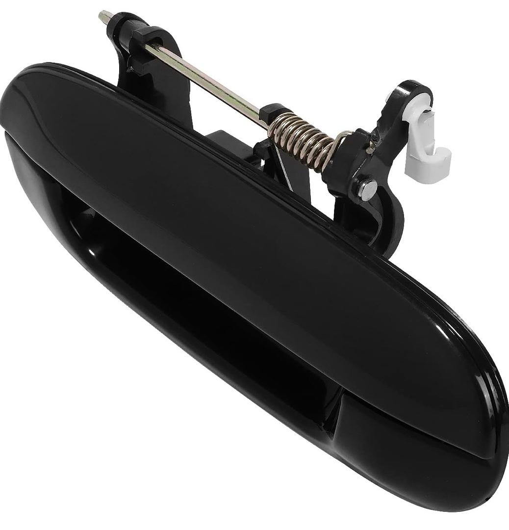 Rear Left Side Door Pull Handle Compatible with 2002-2006 Trailblazer/Envoy, 2003-2006 Ascender Ext/Extended Chassis Models, Smooth Black