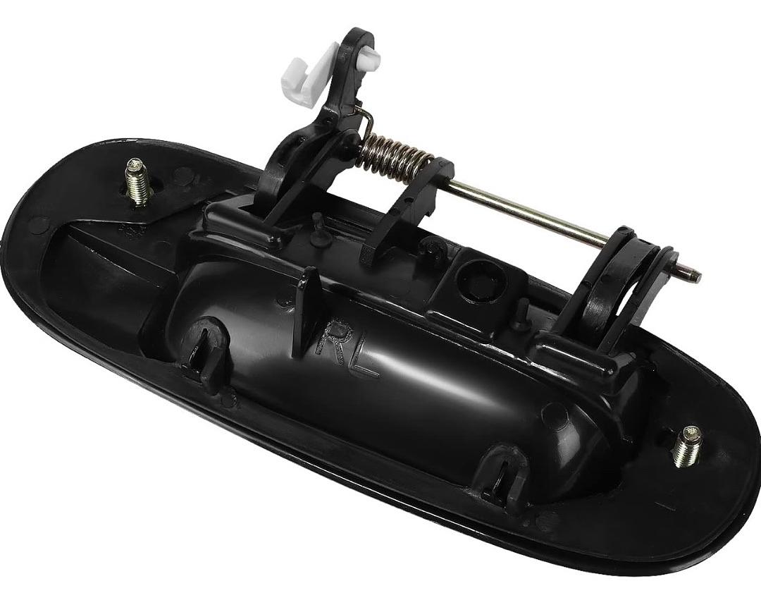 Rear Left Side Door Pull Handle Compatible with 2002-2006 Trailblazer/Envoy, 2003-2006 Ascender Ext/Extended Chassis Models, Smooth Black