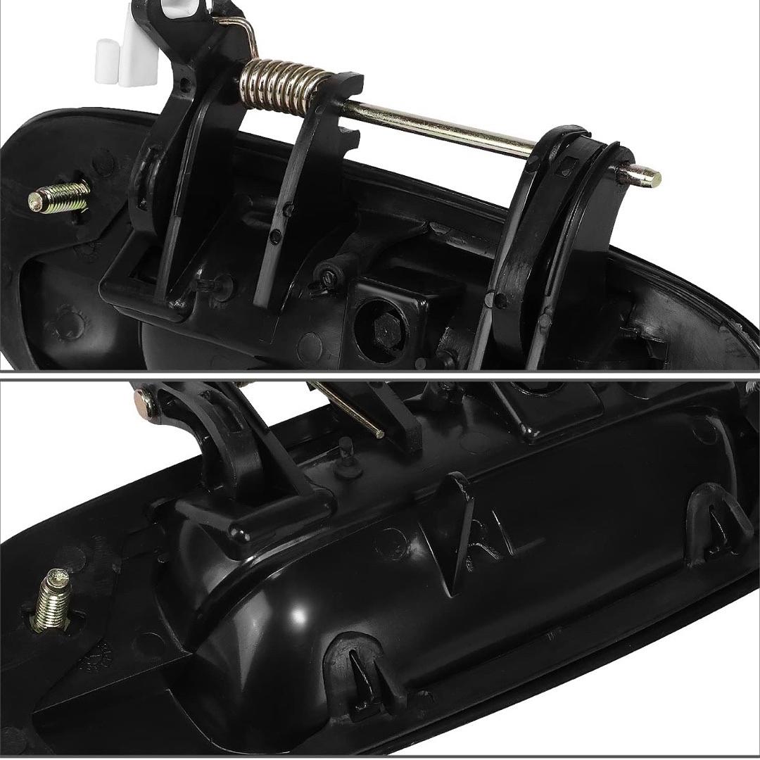Rear Left Side Door Pull Handle Compatible with 2002-2006 Trailblazer/Envoy, 2003-2006 Ascender Ext/Extended Chassis Models, Smooth Black