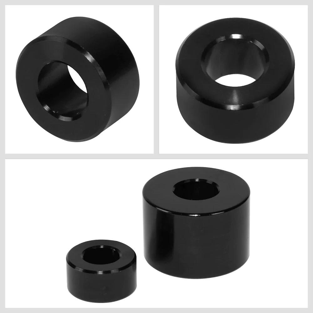 J2 BLACK 2" DROP ALUMINUM DIFFERENTIAL/SKID PLATE DROP KIT SPACERS FOR 95-04 TACOMA 2.7L 3.4L 4WD