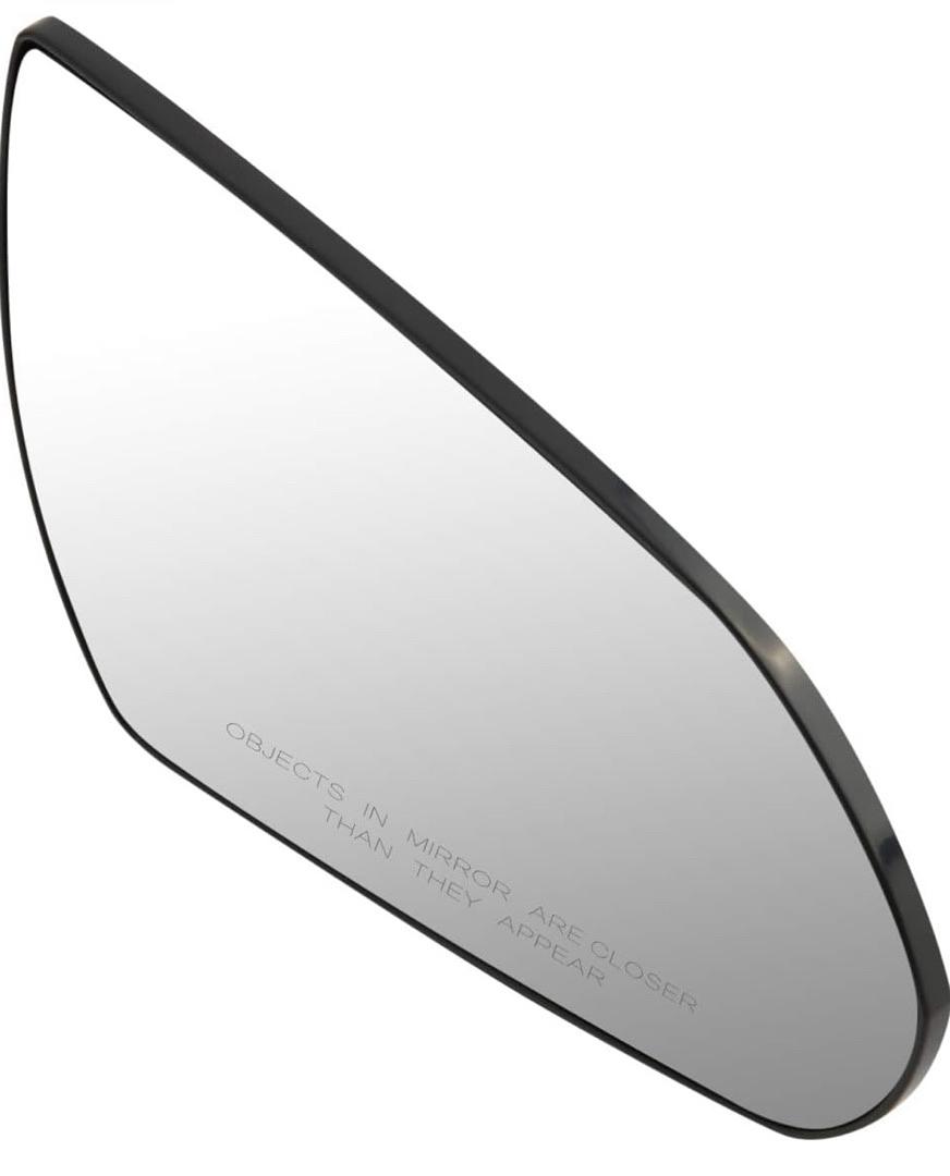 Factory Style Right Side Mirror Glass w/Convex Spotter Compatible with 17-19 Elantra